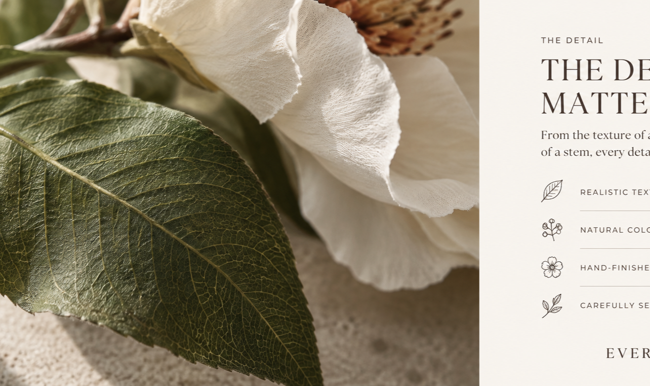Leaf, stone and textile material study